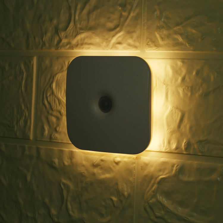 CL053 LED Square Human Body Sensor Light, Style: Battery Models (Warm White) by buy2fix