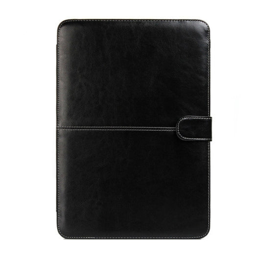 For Macbook Pro 15.4 inch Laptop Crazy Horse Texture Horizontal Flip Leather Case (Black) by buy2fix