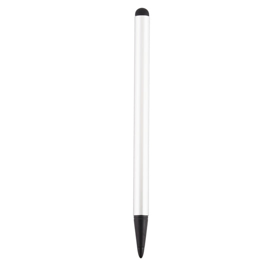 Resistive Capacitive Touch Screen Precision Touch Double Tip Stylus Pen(Silver) by buy2fix