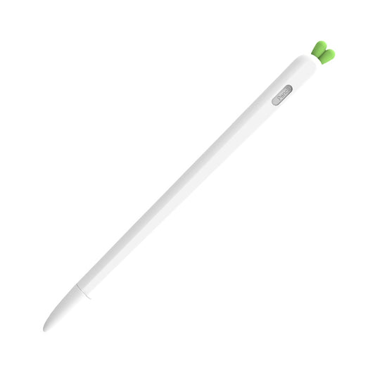 LOVE MEI For Apple Pencil 2 Carrot Shape Stylus Pen Silicone Protective Case Cover(White) by LOVE MEI