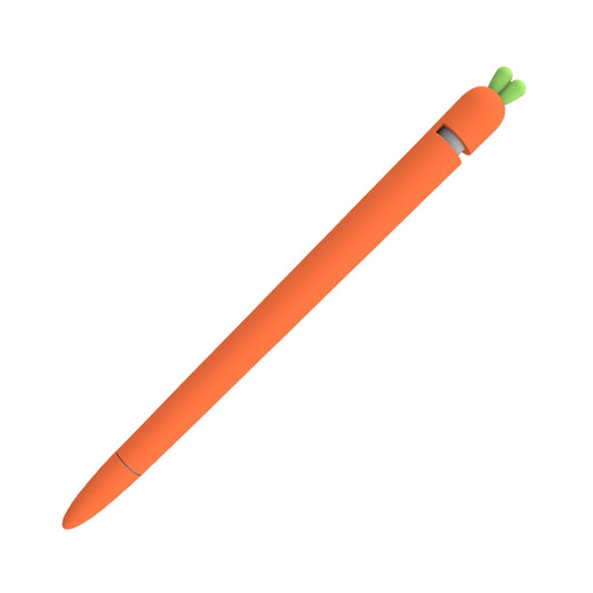 LOVE MEI For Apple Pencil 1 Carrot Shape Stylus Pen Silicone Protective Case Cover (Orange) by LOVE MEI