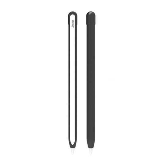 Metal Matte Non-slip Stylus Pen Protective Case for Apple Pencil 2 (Black) by buy2fix