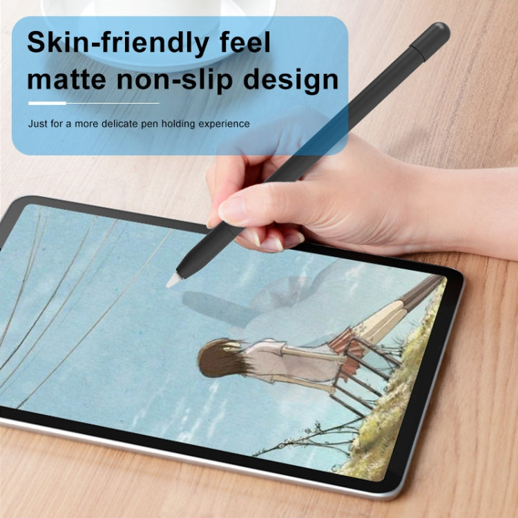 Metal Matte Non-slip Stylus Pen Protective Case for Apple Pencil 2 (Black) by buy2fix