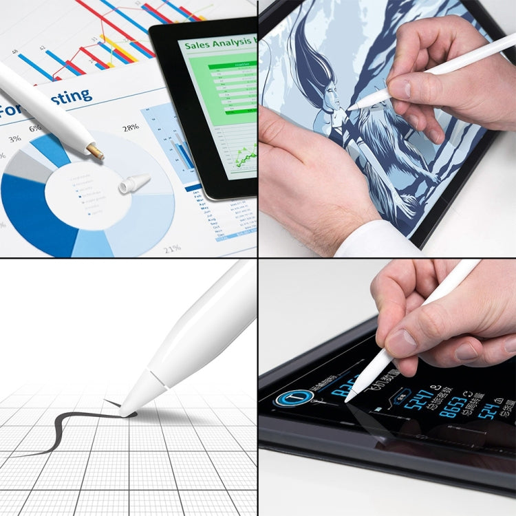 Replacement Pencil Pom Sai Steel Nib Tip For Apple Pencil 1 / 2 (White) by buy2fix