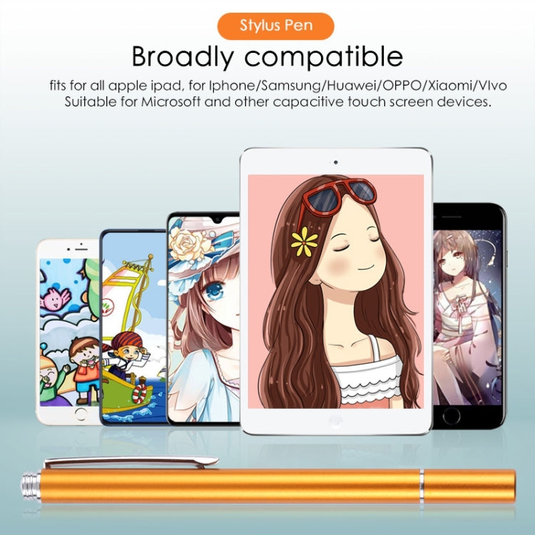 Universal Silicone Disc Nib Capacitive Stylus Pen (Gold) by buy2fix