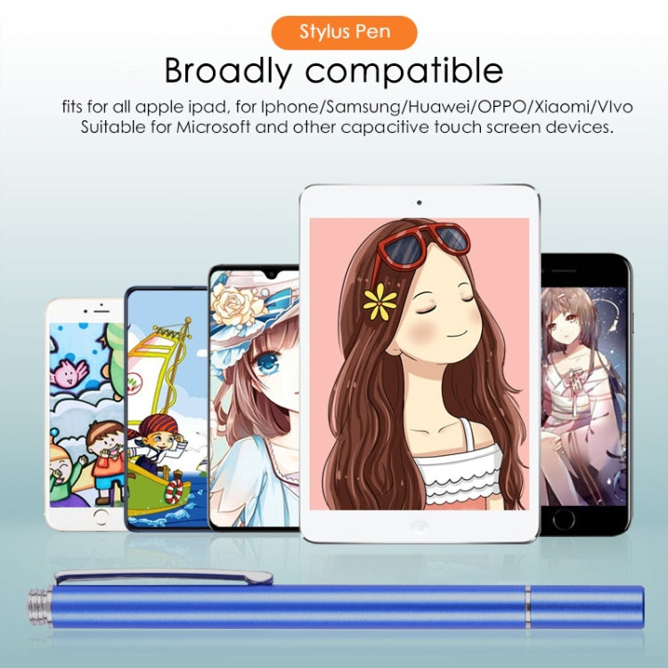 Universal Silicone Disc Nib Capacitive Stylus Pen (Blue) by buy2fix