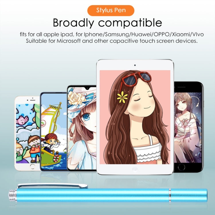 Universal Silicone Disc Nib Capacitive Stylus Pen (Sky Blue) by buy2fix