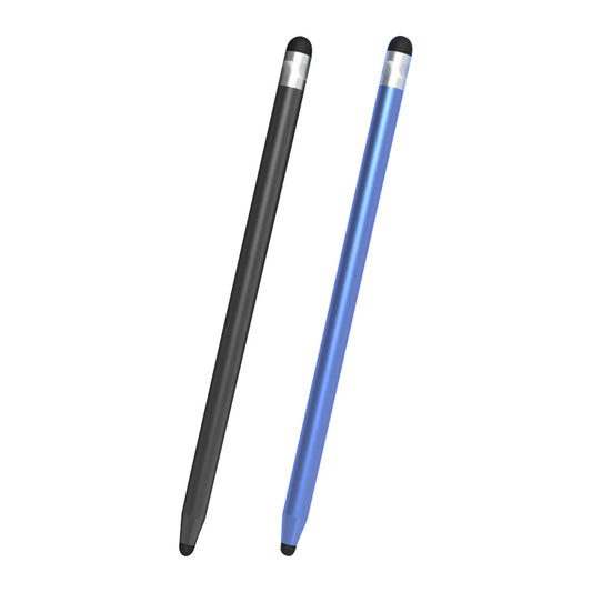 Universal Two-end Rubber Nibs Capacitive Stylus Pen with Magnetic Cap (Blue) by buy2fix