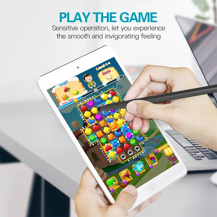 Universal Two-end Rubber Nibs Capacitive Stylus Pen with Magnetic Cap (Blue) by buy2fix