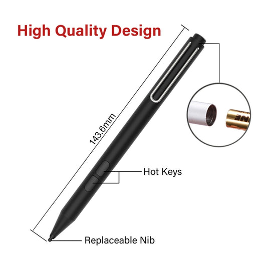 JD02 Prevent Accidental Touch Stylus Pen for MicroSoft Surface Series (Black) by buy2fix