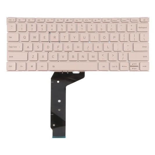 For Xiaomi Mi Notebook Air 12.5 US Version Keyboard with Backlight (Gold) - Replacement Keyboards by buy2fix | Online Shopping UK | buy2fix