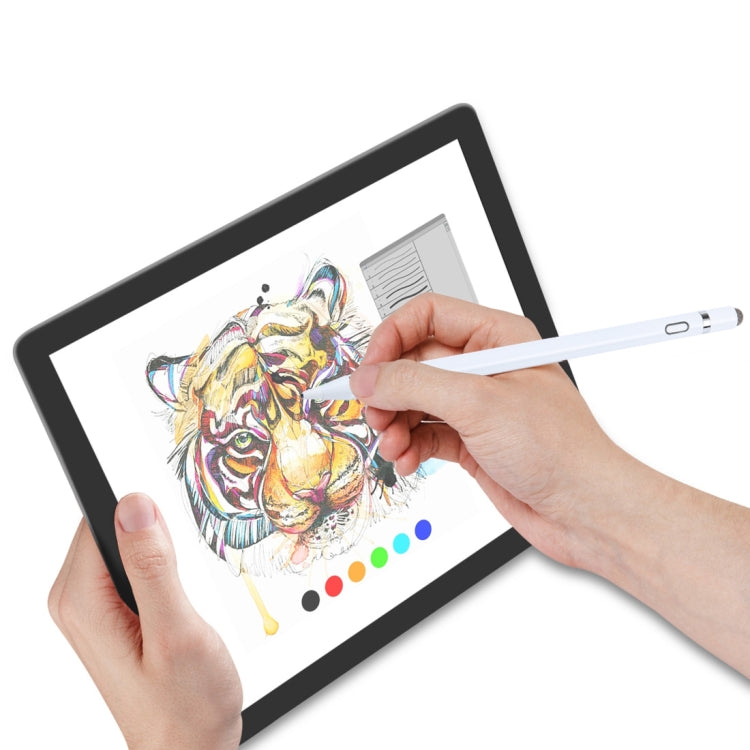 Universal Aluminum Alloy Active Capacitive Stylus Pen(White) by buy2fix