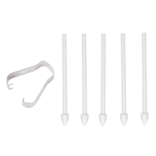 6 in 1 Universal Stylus Pen Replacement Pencil Tips For Samsung Galaxy Tab S8 / S7 / S6 / Galaxy Note20 / Note10 / S23 Ultra / S22 Ultra(White) by buy2fix