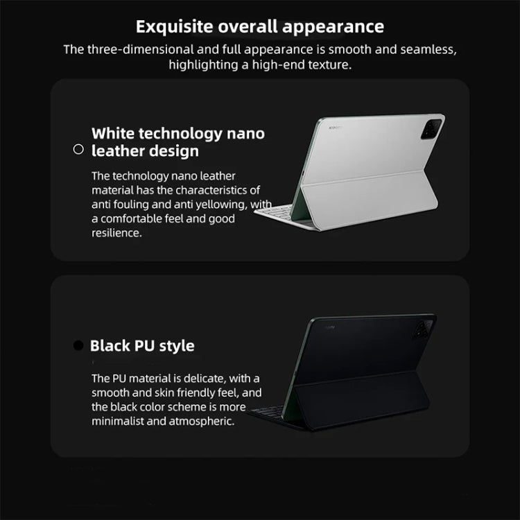 Original For Xiaomi Pad 6S Pro Keyboard Protective Leather Case (Black) - For Xiaomi by Xiaomi | Online Shopping UK | buy2fix