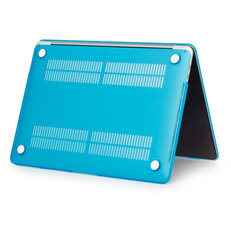 Laptop Frosted Style PC Protective Case for MacBook Pro 15.4 inch A1990 (2018)(Lake Blue) by buy2fix