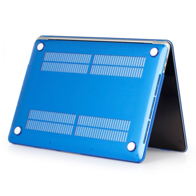 Laptop Crystal Style PC Protective Case for MacBook Pro 15.4 inch A1990 (2018) (Dark Blue) by buy2fix
