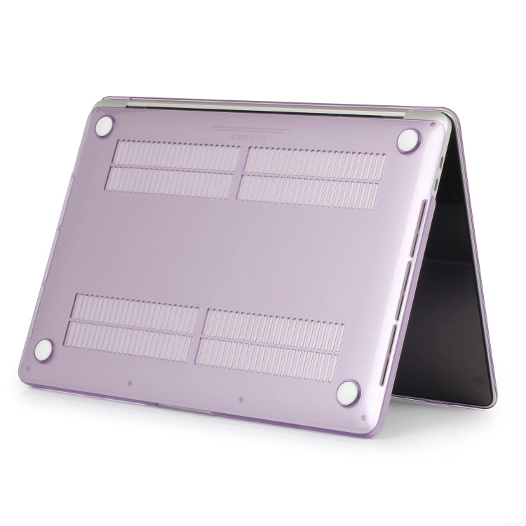 Laptop Crystal Style PC Protective Case for MacBook Pro 15.4 inch A1990 (2018) (Purple) by buy2fix