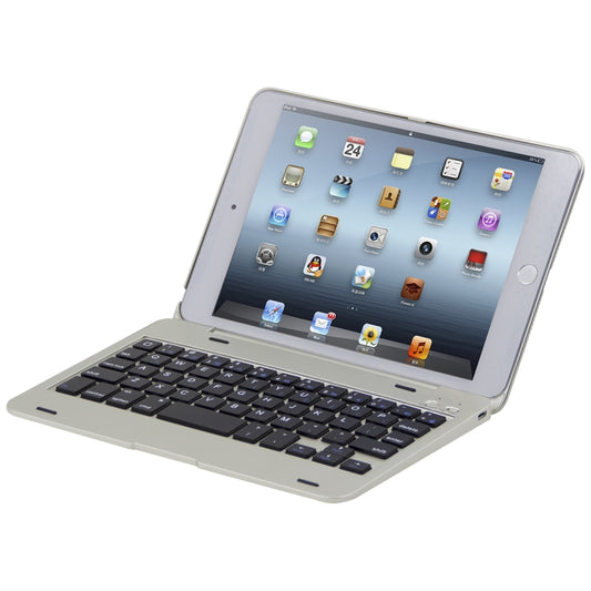 F1+ For iPad mini 5 / 4 Laptop Version Plastic Bluetooth Keyboard Tablet Case(Silver) by buy2fix