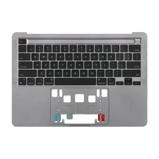 For MacBook Pro Retina 13 inch A2289 2020 C-side Cover + US Edition Key Board (Grey) by buy2fix