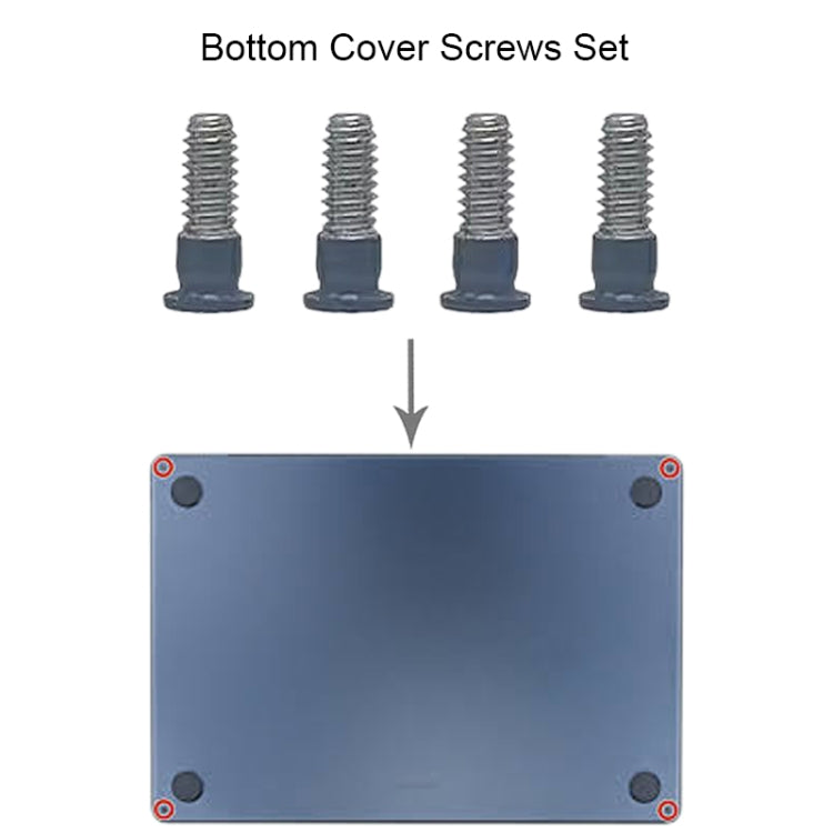 For MacBook Air 15.3 M2 A2941 Bottom Cover Screws Set (Grey) by buy2fix