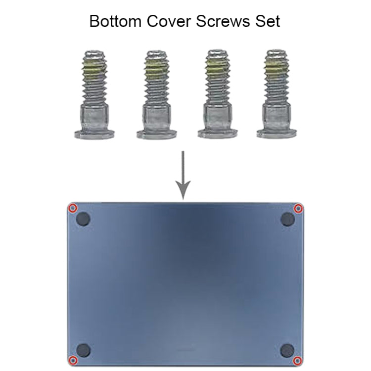 For MacBook Air 15.3 M2 A2941 Bottom Cover Screws Set (Silver) by buy2fix
