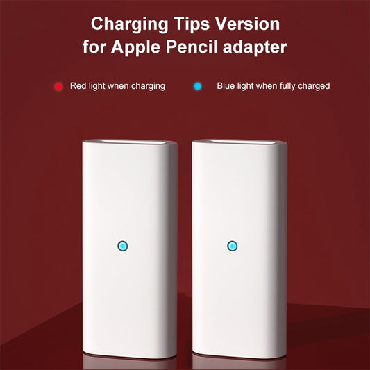 2 PCS Charging Adapter with Charing Light for Apple Pencil 1 / 2 by buy2fix