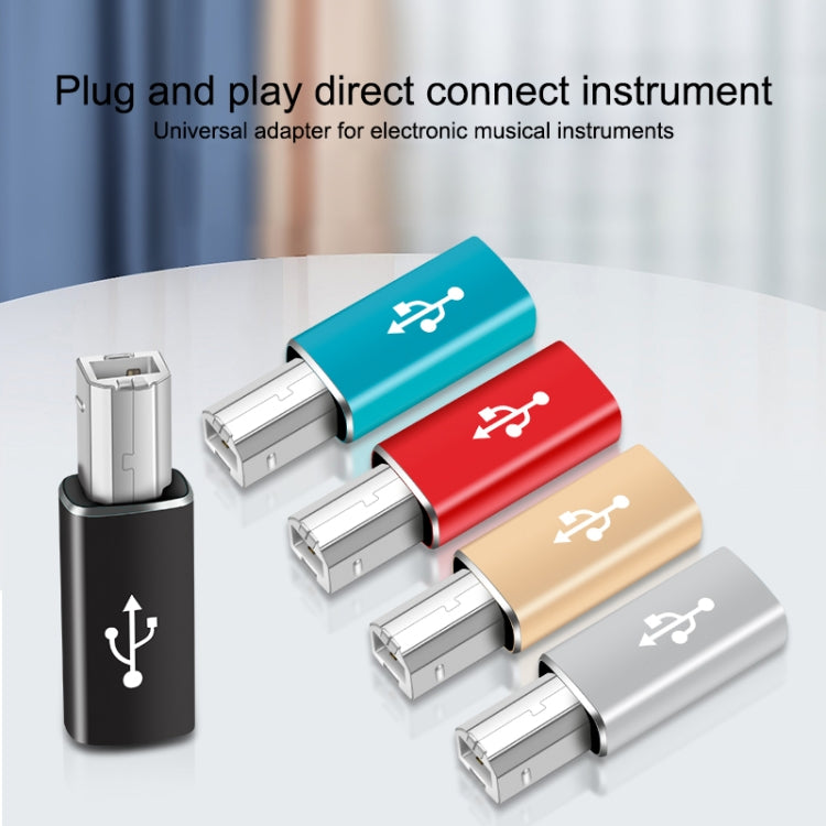 Type-C Female to MIDI Male Universal Adapter for Electronic Musical Instruments(Black) - Keyboard Accessories by buy2fix | Online Shopping UK | buy2fix
