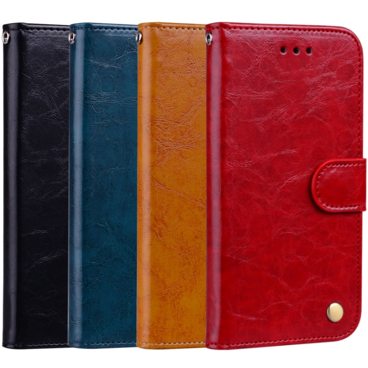 For Huawei P10 Lite Business Style Oil Wax Texture Horizontal Flip Leather Case with Holder & Card Slots & Wallet (Blue) by buy2fix
