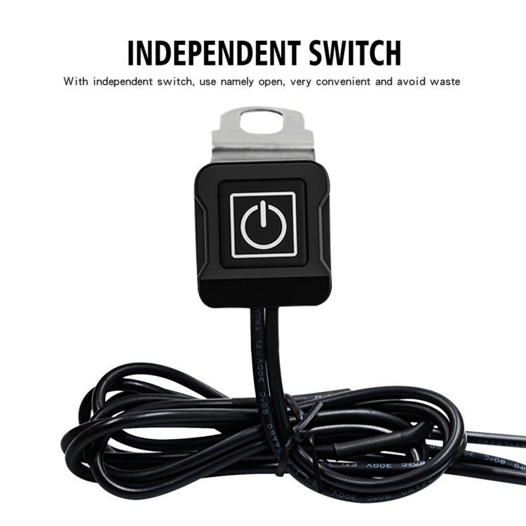 WUPP ZH-975A3 Motorcycle Aluminum Alloy Waterproof Mobile Phone Double QC3.0 Quick Charging Charger with Voltmeter(Silver) by WUPP