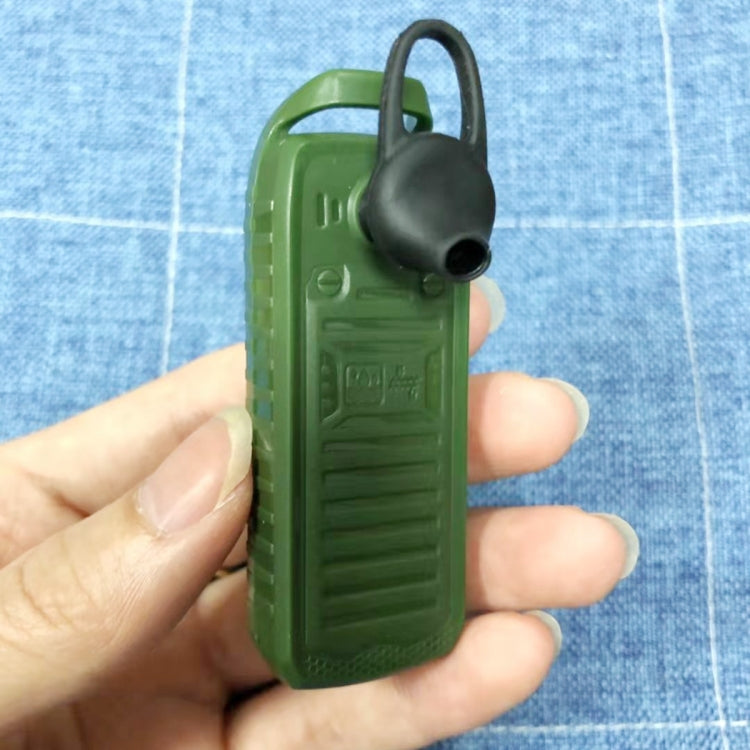 Mini B25 Headphone Mobile Phone, Hands Free Bluetooth Dialer Headphone, MP3 Music, Dual SIM, Network: 2G(Green) by buy2fix