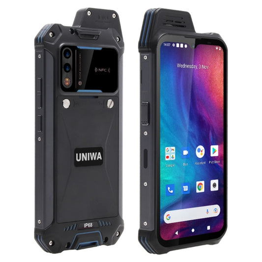 UNIWA W888 Standard Rugged Phone, 4GB+64GB, IP68 Waterproof Dustproof Shockproof, 5000mAh Battery, 6.3 inch Android 11 MTK6765 Helio P35 Octa Core up to 2.35GHz, Network: 4G, NFC, OTG(Black+Orange) by UNIWA