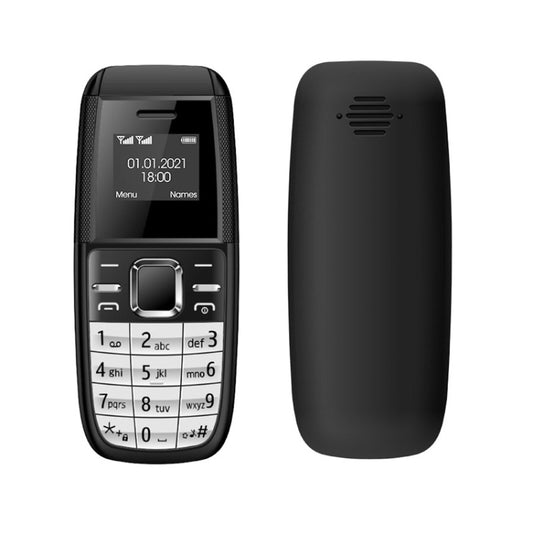 Mini BM200 Mobile Phone, 0.66 inch, MT6261D, 21 Keys, Bluetooth, MP3 Music, Dual SIM, Network: 2G (Black) by buy2fix