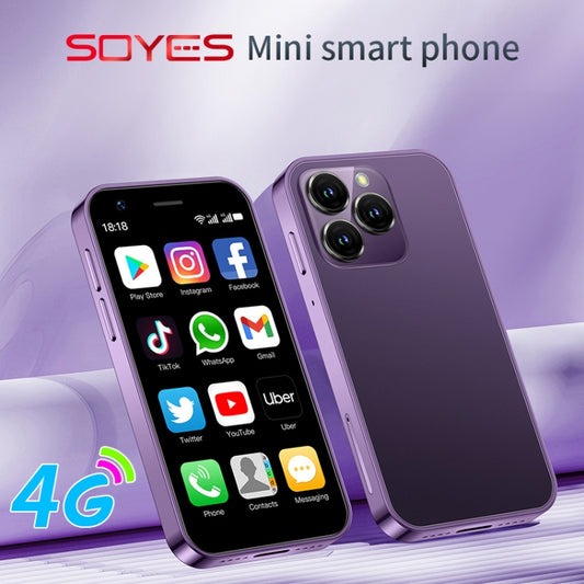 SOYES XS16, 2GB+16GB, 3.0 inch Android 10.0 MTK6737 Quad Core, Bluetooth, WiFi, Network: 4G, Dual SIM, Support Google Play Store (Purple) by SOYES