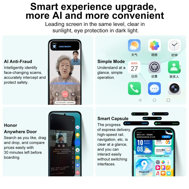 Honor Play 60, 6GB+128GB, Side Fingerprint, 6.61 inch MagicOS 9.0 Dimensity 6300 Octa Core, Network: 5G, OTG (White) - Other by buy2fix | Online Shopping UK | buy2fix