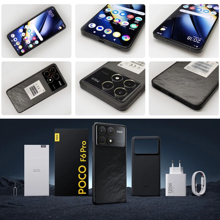 Xiaomi POCO F6 Pro Global, 12GB+256GB, In-screen Fingerprint, 6.67 inch Xiaomi HyperOS Snapdragon 8 Gen 2 Octa Core 3.19GHz, NFC, Network: 5G (Black) by Xiaomi