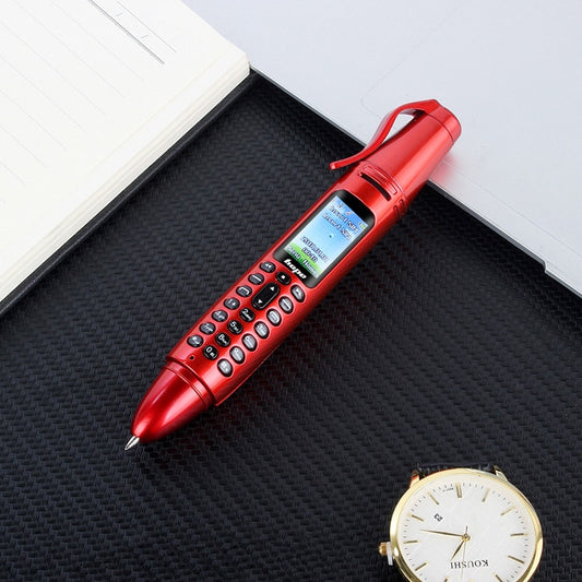 AK007 Mobile Phone, Multifunctional Remote Noise Reduction Back-clip Recording Pen with 0.96 inch Color Screen, Dual SIM Dual Standby, Support Bluetooth, GSM, LED Light, Handwriting (Red) by buy2fix