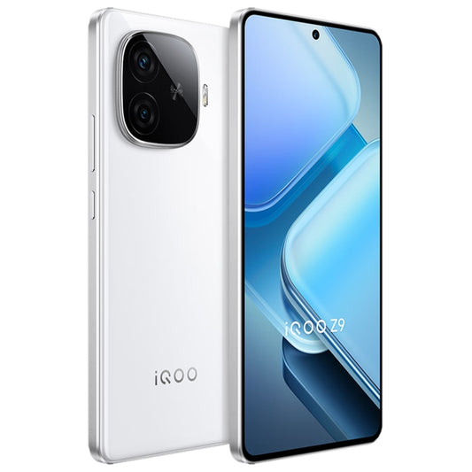 vivo iQOO Z9, Dual Back Cameras, 8GB+128GB, Face ID Screen Fingerprint Identification, 6.78 inch Android 14.0 OriginOS 4 Snapdragon 7 Gen 3 Octa Core 2.63GHz, OTG, NFC, Network: 5G, Support Google Play (White) by vivo