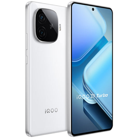 vivo iQOO Z9 Turbo, Dual Back Cameras, 16GB+512GB, Face ID Screen Fingerprint Identification, 6.78 inch Android 14.0 OriginOS 4 Snapdragon 8s Gen 3 Octa Core 3.0GHz, OTG, NFC, Network: 5G, Support Google Play (White) by vivo