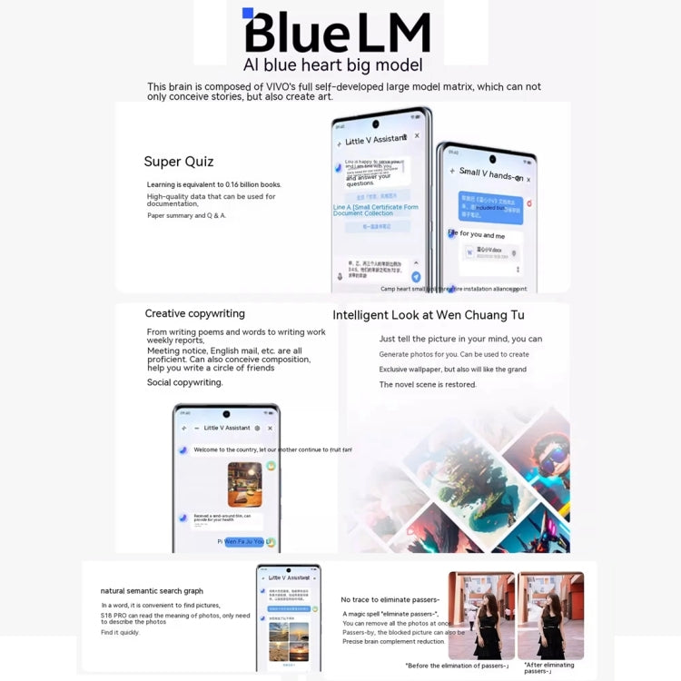 vivo S18 Pro, Triple Back Cameras, 12GB+512GB, Face ID Screen Fingerprint Identification, 6.78 inch Android 14.0 OriginOS 4 Dimensity 9200+ Octa Core 3.35GHz, OTG, NFC, Network: 5G, Support Google Play (Blue) by vivo