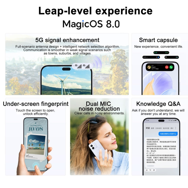 Honor X60i, 8GB+256GB, Screen Fingerprint, 6.7 inch MagicOS 8.0 Dimensity 6080 Octa Core, Network: 5G, OTG, Not Support Google Play (Blue) by HONOR