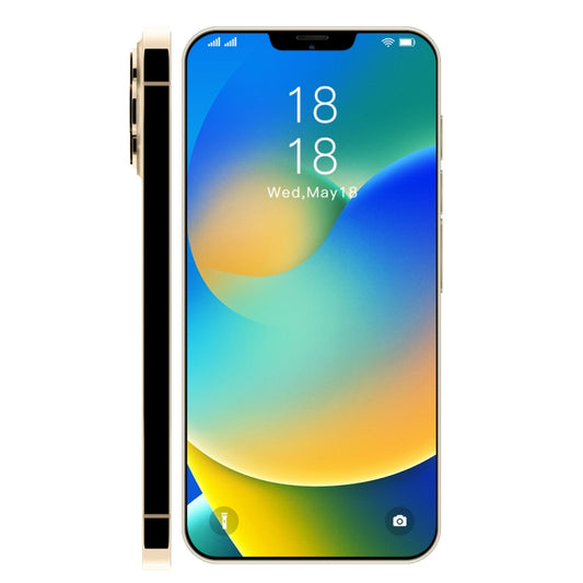 i13 Pro Max N83, 1GB+16GB, 6.1 inch Notch Screen, Face Identification, Android 6.0 Spreadtrum 7731G Quad Core, Network: 3G, Dual SIM(Gold) by buy2fix