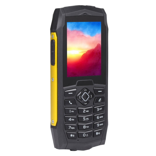 Rugtel R1D Rugged Phone, IP68 Waterproof Dustproof Shockproof, 2.4 inch, MTK6261D, 2000mAh Battery, Loud Box Speaker, FM, Network: 2G, Dual SIM(Yellow) by Rugtel