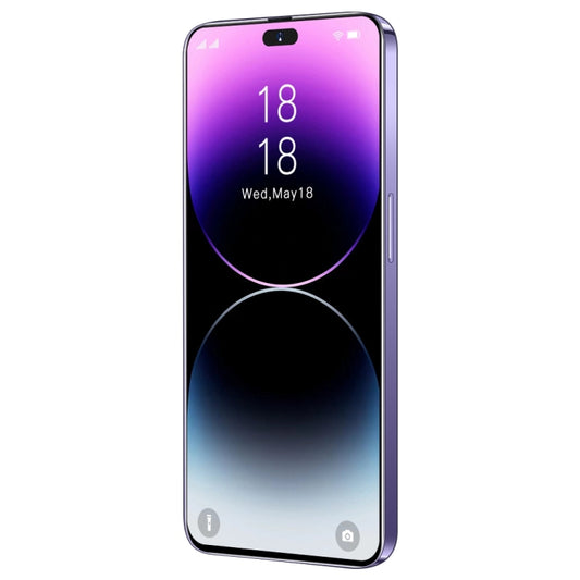 i14 Pro Max / H208, 2GB+16GB, 6.5 inch Dynamic Island Screen, Face Identification, Android 8.1 MTK6580P Quad Core, Network: 3G (Purple) by buy2fix