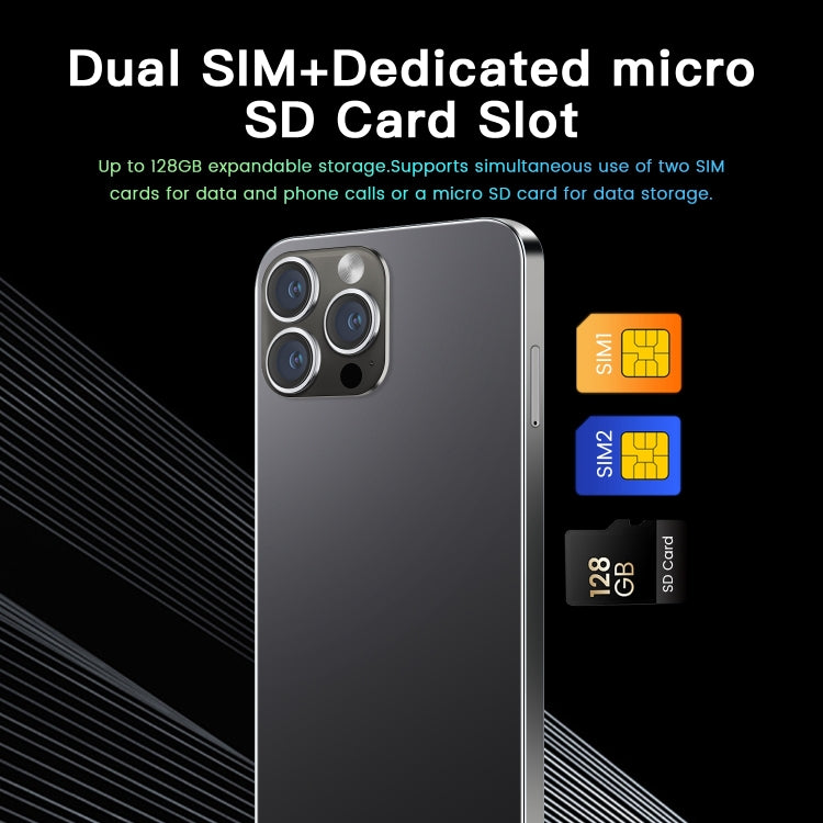 i14 Pro Max N85, 1GB+8GB, 6.1 inch Screen, Face Identification, Android 8.1 MTK6580A Quad Core, Network: 3G, Dual SIM (Gold) by buy2fix