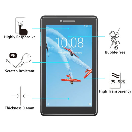 0.4mm 9H Surface Hardness Full Screen Tempered Glass Film for Lenovo Tab E7 - Others by buy2fix | Online Shopping UK | buy2fix
