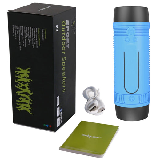 Zealot S1 Multifunctional Outdoor Waterproof Bluetooth Speaker, 4000mAh Battery, For iPhone, Galaxy, Sony, Lenovo, HTC, Huawei, Google, LG, Xiaomi, other Smartphones(Blue) - Waterproof Speaker by ZEALOT | Online Shopping UK | buy2fix