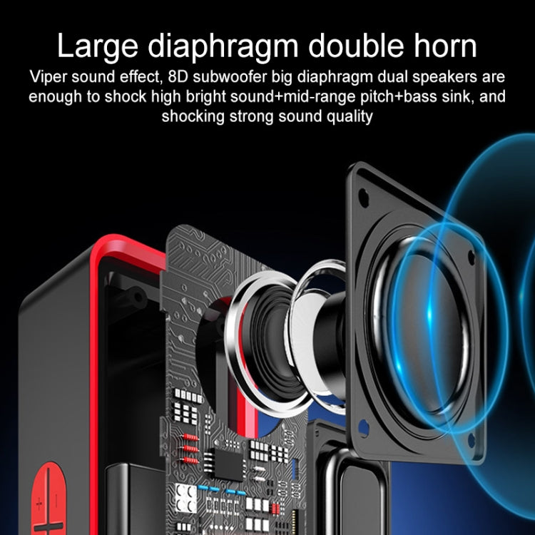 SC211 Multifunctional Card Music Playback Bluetooth Speaker, Support Handfree Call & TF Card & U-disk & AUX Audio & FM Function(Red) by buy2fix