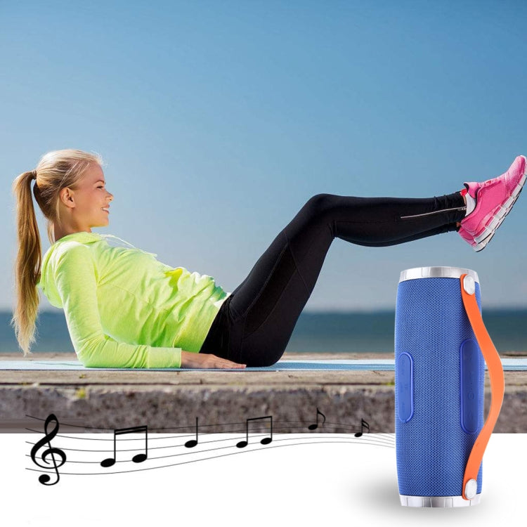 T&G TG109 Portable Wireless Bluetooth V4.2 Stereo Speaker with Handle, Built-in MIC, Support Hands-free Calls & TF Card & AUX IN & FM(Dark Blue) - Desktop Speaker by T&G | Online Shopping UK | buy2fix