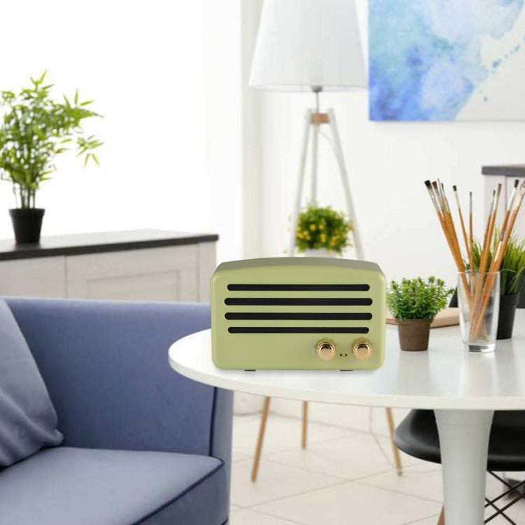 Portable Wireless Bluetooth V4.2 Stereo Speaker with Lanyard, Built-in MIC, Support Hands-free Calls & TF Card & AUX IN & FM, Bluetooth Distance: 10m (Green) - Desktop Speaker by buy2fix | Online Shopping UK | buy2fix