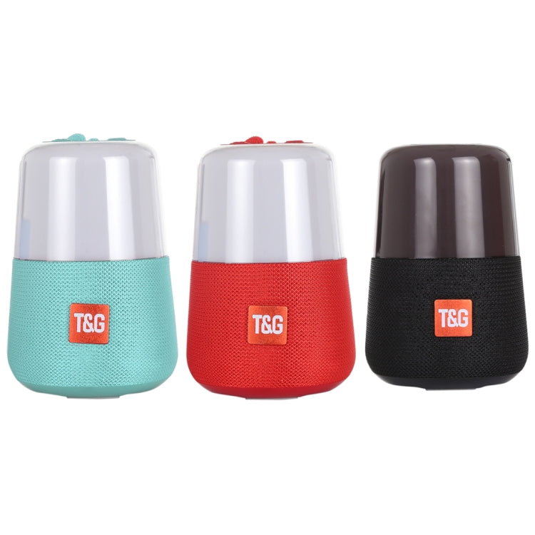 T&G TG168 Portable Wireless Bluetooth V5.0 Stereo Speaker with Handle, Built-in MIC, Support Flashing LED Light & TF Card & U Disk & AUX IN & FM(Red) by T&G